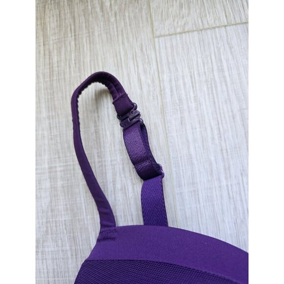 Le Mystere Infinite Possibilities Plunge Purple Underwire Molded Padded Bra 36D - Picture 5 of 10